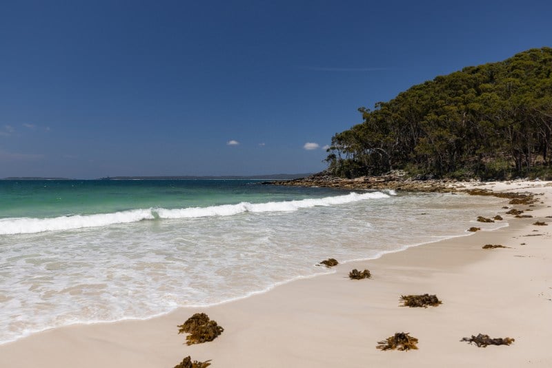 View of the beautiful Greenfield beach in NSW; Australia