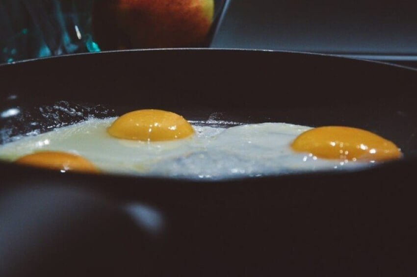 Eggs in a Pan