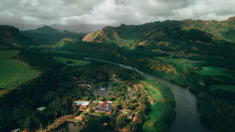 Wailua River Aerial View